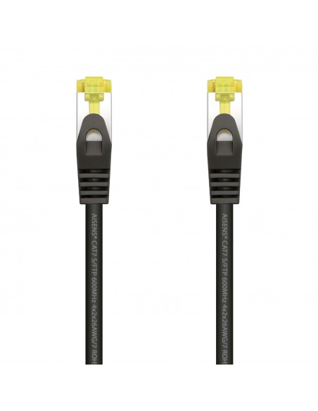 AISENS Cable De Red Latiguillo RJ45 LSZH Cat.7 600 MHz S FTP PIMF AWG26, Negro, 25 cm AISENS Cable De Red Latiguillo RJ45 LSZH Cat.7 600 MHz S FTP PIMF AWG26, Negro, 25 cm