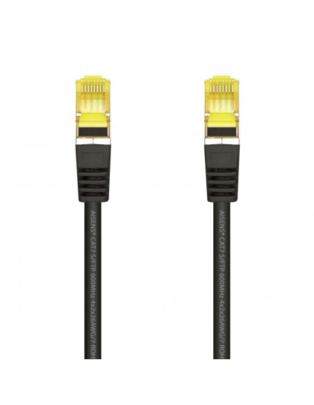 AISENS Cable De Red Latiguillo RJ45 LSZH Cat.7 600 MHz S FTP PIMF AWG26, Negro, 25 cm AISENS Cable De Red Latiguillo RJ45 LSZH Cat.7 600 MHz S FTP PIMF AWG26, Negro, 25 cm