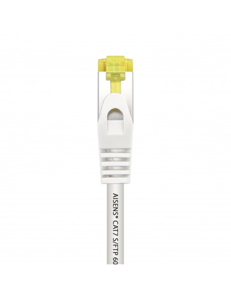 AISENS Cable De Red Latiguillo RJ45 LSZH Cat.7 600 MHz S FTP PIMF AWG26, Blanco, 25 cm AISENS Cable De Red Latiguillo RJ45 LSZH Cat.7 600 MHz S FTP PIMF AWG26, Blanco, 25 cm