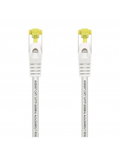 AISENS Cable De Red Latiguillo RJ45 LSZH Cat.7 600 MHz S FTP PIMF AWG26, Blanco, 2.0 m