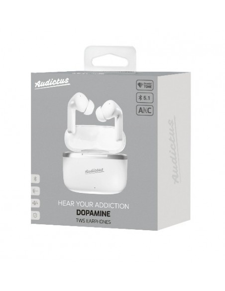 Audictus Dopamine Auriculares True Wireless Stereo (TWS) Dentro de oído Llamadas Música Bluetooth Blanco