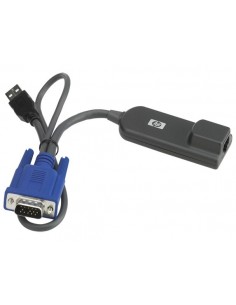 HPE KVM Console USB Interface Adapter cable para video, teclado y ratón (kvm) Negro