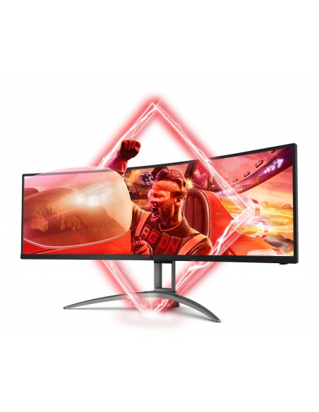 AOC B2 AG493UCX2 pantalla para PC 124 cm (48.8") 5120 x 1440 Pixeles Quad HD LED Negro