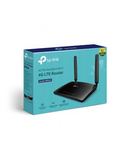 TP-Link Archer MR200 router inalámbrico Ethernet rápido Doble banda (2,4 GHz   5 GHz) 4G Negro