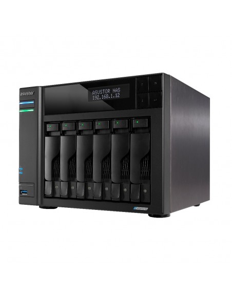 Asustor LOCKERSTOR 6 NAS Escritorio Ethernet Negro N5105