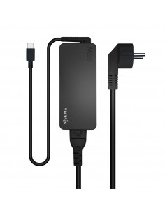 AISENS Cargador 65W PD3.0 1XUSB-C 1.8M, Negro 2