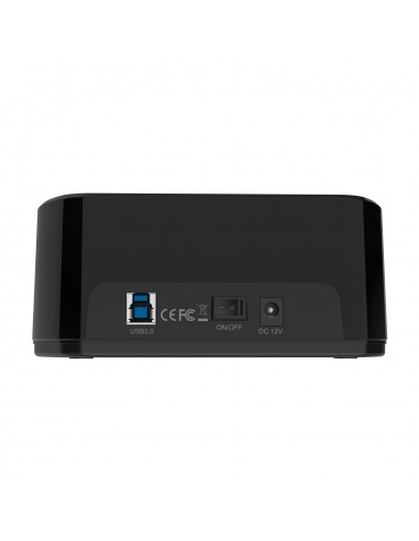 AISENS Estacion de Docking de Doble Bahia ASDS-D03B SATA 2.5 3.5 a USB 3.0 3.1 Gen1, Clone, Negra