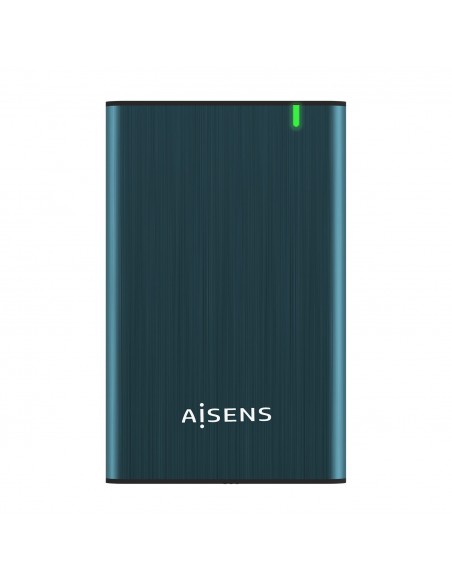 AISENS Caja Externa 2.5" ASE-2525PB 9.5 mm SATA A USB 3.0 USB 3.1 Gen1, Azul Pacifico