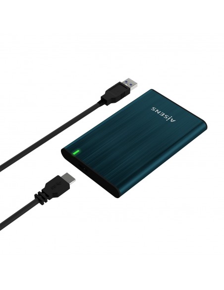 AISENS Caja Externa 2.5" ASE-2525PB 9.5 mm SATA A USB 3.0 USB 3.1 Gen1, Azul Pacifico AISENS Caja Externa 2.5" ASE-2525PB 9.5 mm SATA A USB 3.0 USB 3.1 Gen1, Azul Pacifico