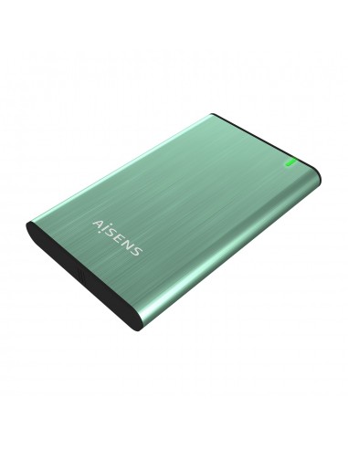 AISENS Caja Externa 2.5" ASE-2525SGN 9.5 mm SATA A USB 3.0 USB 3.1 Gen1, Verde Primavera