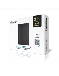 AISENS Caja Externa 3,5" ASE-3532B SATA a USB 3.0 USB3.1 Gen1, Negra