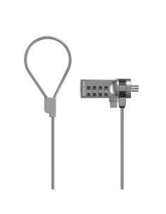 AISENS Cable de Seguridad con Cerradura de Combinacion para Ordenador, Monitor, Portatil 1.5M 2