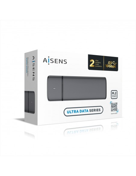 AISENS Caja Externa M.2 (NGFF) ASM2-002G SATA NVME a USB3.1 USB3.2 GEN2, Gris AISENS Caja Externa M.2 (NGFF) ASM2-002G SATA NVME a USB3.1 USB3.2 GEN2, Gris