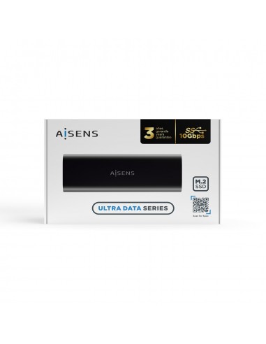 AISENS Caja Externa M.2 (NGFF) ASM2-014B SATA NVMe A USB3.1 Gen2, Negro