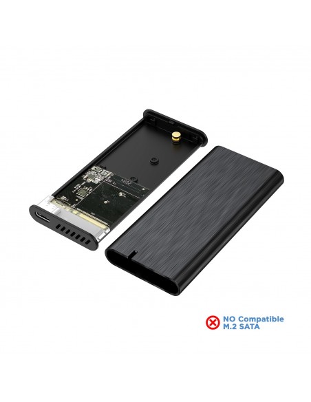 AISENS Caja Externa M.2 (NGFF) ASM2-008B NVMe a USB3.2 Gen2, Negra AISENS Caja Externa M.2 (NGFF) ASM2-008B NVMe a USB3.2 Gen2, Negra