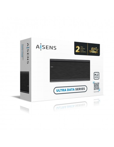 AISENS Caja Externa M.2 (NGFF) ASM2-008B NVMe a USB3.2 Gen2, Negra