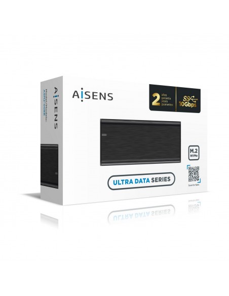 AISENS Caja Externa M.2 (NGFF) ASM2-008B NVMe a USB3.2 Gen2, Negra AISENS Caja Externa M.2 (NGFF) ASM2-008B NVMe a USB3.2 Gen2, Negra