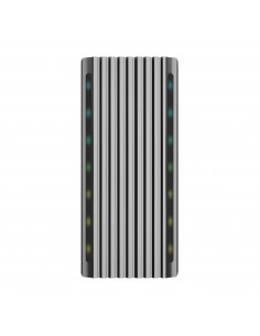 AISENS Caja Externa M.2 RGB Gaming ASM2-RGB011GR SATA NVMe A USB3.1 Gen2, Gris 2