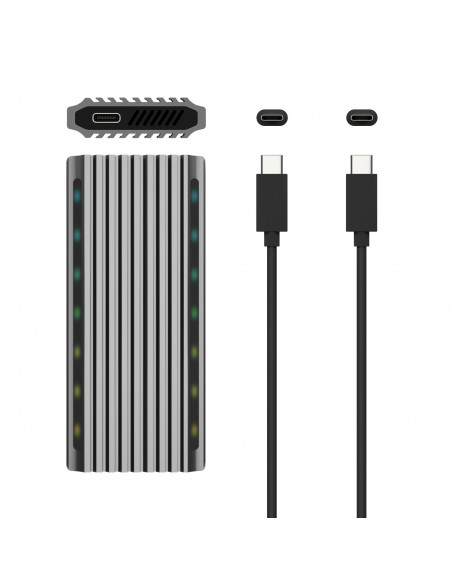 AISENS Caja Externa M.2 RGB Gaming ASM2-RGB011GR SATA NVMe A USB3.1 Gen2, Gris AISENS Caja Externa M.2 RGB Gaming ASM2-RGB011GR SATA NVMe A USB3.1 Gen2, Gris