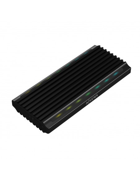 AISENS Caja Externa M.2 RGB Gaming ASM2-RGB012B SATA NVMe A USB3.1 Gen2, Negra AISENS Caja Externa M.2 RGB Gaming ASM2-RGB012B SATA NVMe A USB3.1 Gen2, Negra