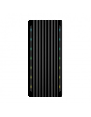 AISENS Caja Externa M.2 RGB Gaming ASM2-RGB012B SATA NVMe A USB3.1 Gen2, Negra
