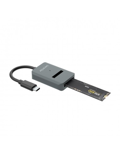 AISENS USB-C Dock M.2 (NGFF) ASUC-M2D012-GR SATA NVMe A USB3.1 Gen2, Gris