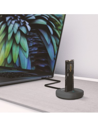 AISENS USB-C Dock M.2 (NGFF) ASUC-M2D014-GR SATA NVMe A USB3.1 Gen2, Gris