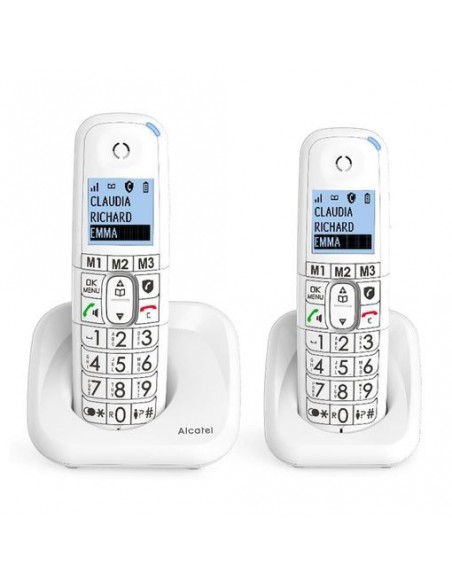 Alcatel XL785 DUO Teléfono DECT analógico Identificador de llamadas Blanco