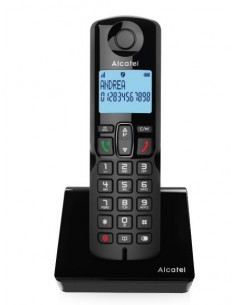 Alcatel S280 EWE Teléfono DECT Identificador de llamadas Negro