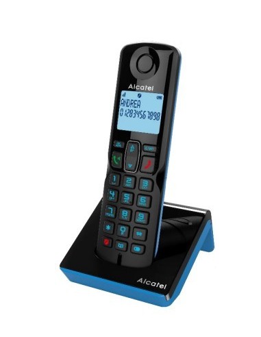 Alcatel S280 SOLO BLUE Teléfono DECT Identificador de llamadas Negro, Azul