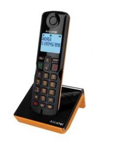 Alcatel S280 SOLO ORANGE Teléfono DECT Identificador de llamadas Negro, Naranja