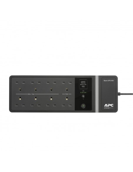 APC BE850G2-UK sistema de alimentación ininterrumpida (UPS) En espera (Fuera de línea) o Standby (Offline) 0,85 kVA 520 W