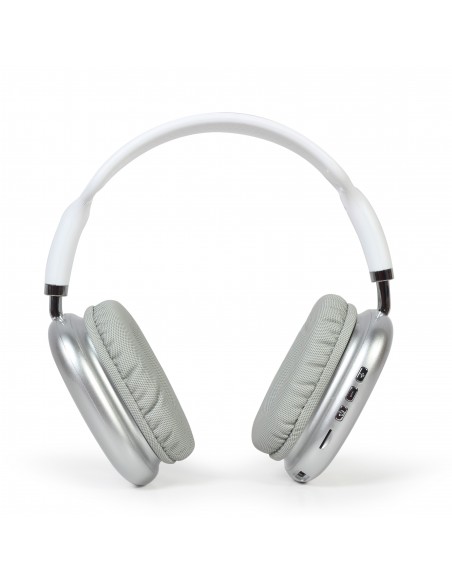 Gembird BHP-LED-02-W auricular y casco Auriculares Inalámbrico Diadema Llamadas Música Bluetooth Blanco