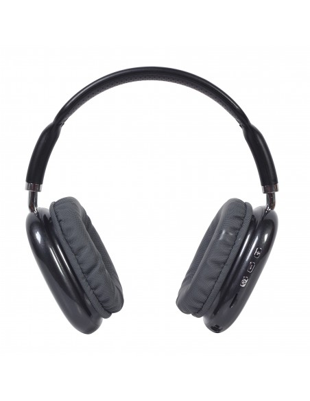 Gembird BHP-LED-02-BK auricular y casco Auriculares Inalámbrico Diadema Llamadas Música Bluetooth Negro, Gris