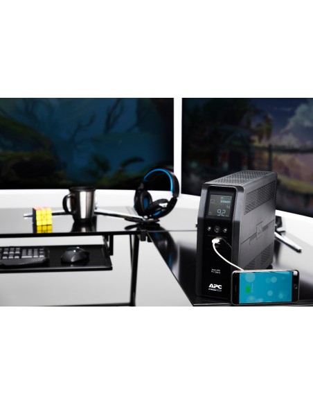 APC BACK UPS PRO BR 1200VA sistema de alimentación ininterrumpida (UPS) Línea interactiva 1,2 kVA 720 W 8 salidas AC