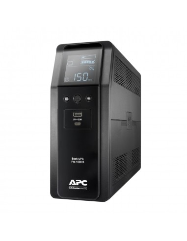 APC BR1600SI sistema de alimentación ininterrumpida (UPS) Línea interactiva 1,6 kVA 960 W 8 salidas AC