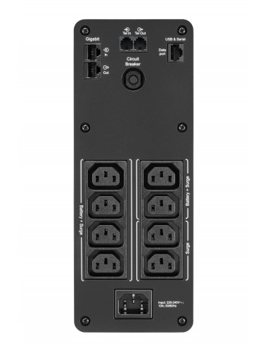 APC BR1600SI sistema de alimentación ininterrumpida (UPS) Línea interactiva 1,6 kVA 960 W 8 salidas AC