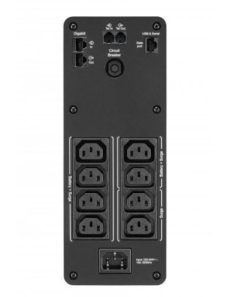 APC BR1600SI sistema de alimentación ininterrumpida (UPS) Línea interactiva 1,6 kVA 960 W 8 salidas AC