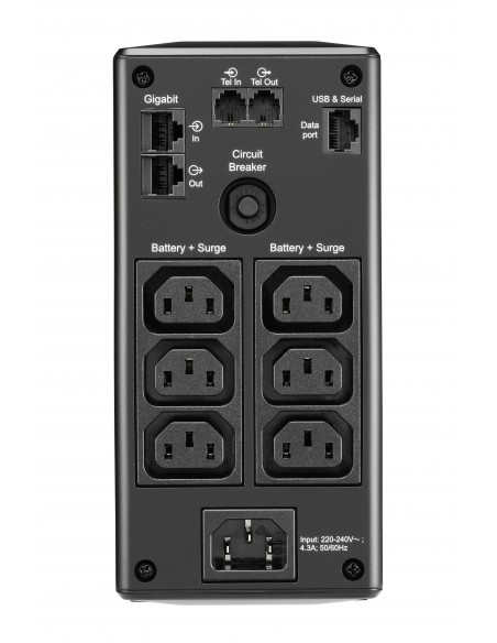 APC BR900MI sistema de alimentación ininterrumpida (UPS) Línea interactiva 0,9 kVA 540 W 6 salidas AC