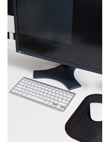 Bluestork BS-KB-MICRO BT SP teclado Bluetooth QWERTY Español Plata, Blanco