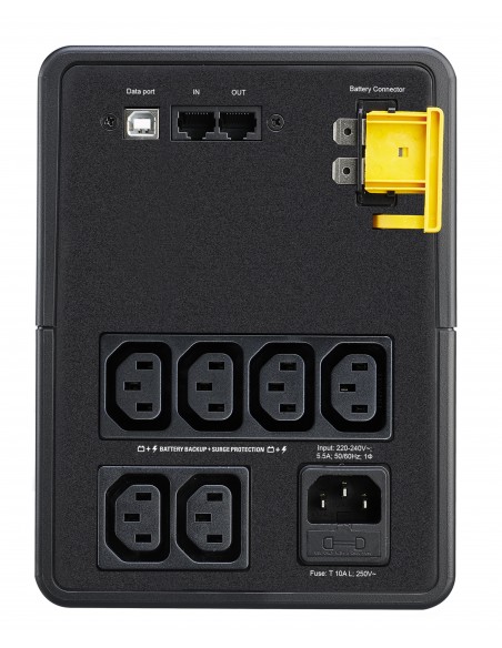 APC BX1200MI sistema de alimentación ininterrumpida (UPS) Línea interactiva 1,2 kVA 650 W 6 salidas AC