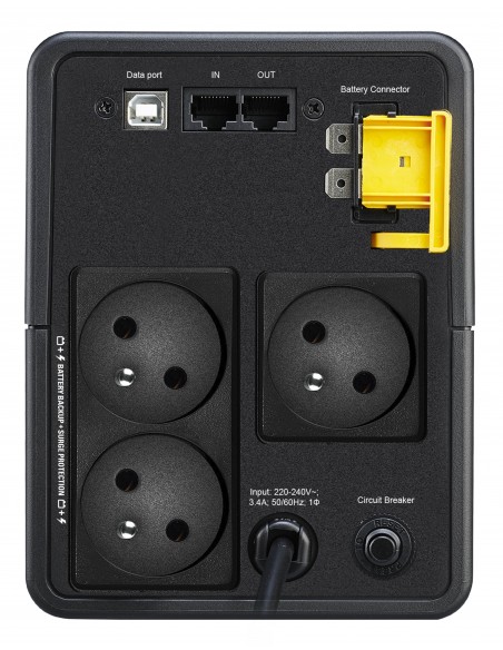 APC BX750MI-FR sistema de alimentación ininterrumpida (UPS) Línea interactiva 0,75 kVA 410 W 3 salidas AC