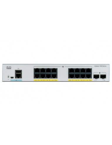 Cisco Catalyst C1000-16FP-2G-L switch Gestionado L2 Gigabit Ethernet (10 100 1000) Energía sobre Ethernet (PoE) Gris