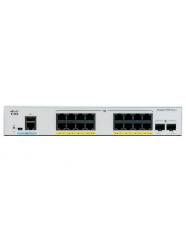 Cisco Catalyst C1000-16P-2G-L switch Gestionado L2 Gigabit Ethernet (10 100 1000) Energía sobre Ethernet (PoE) Gris