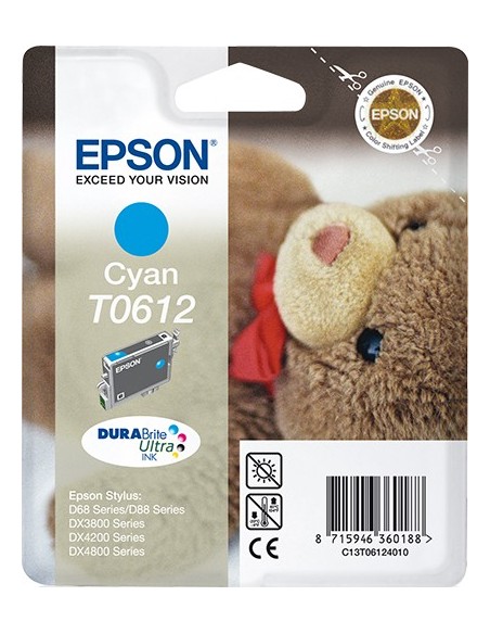 Epson Teddybear Cartucho T0612 cian