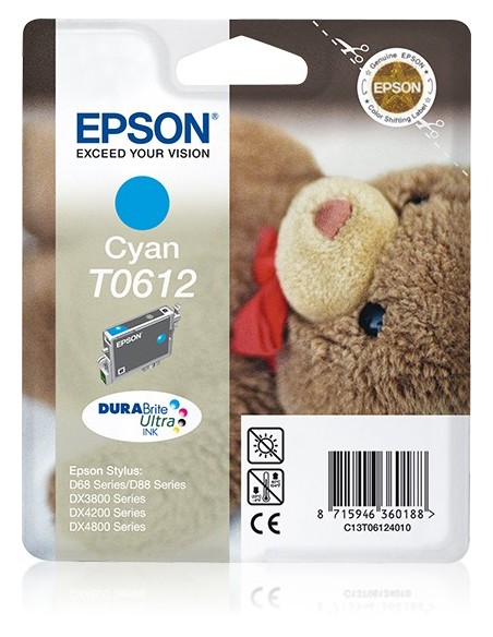 Epson Teddybear Cartucho T0612 cian (etiqueta RF)