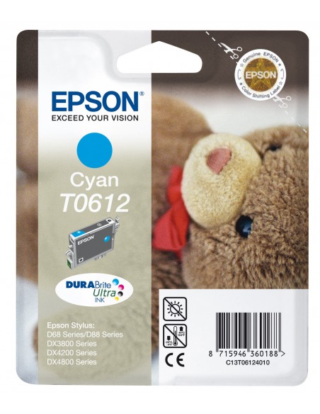 Epson Teddybear Cartucho T0612 cian (etiqueta RF)