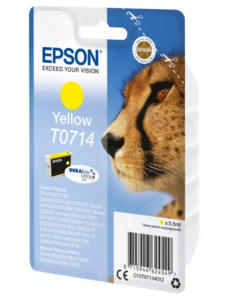 Epson Cartucho T0714 amarillo