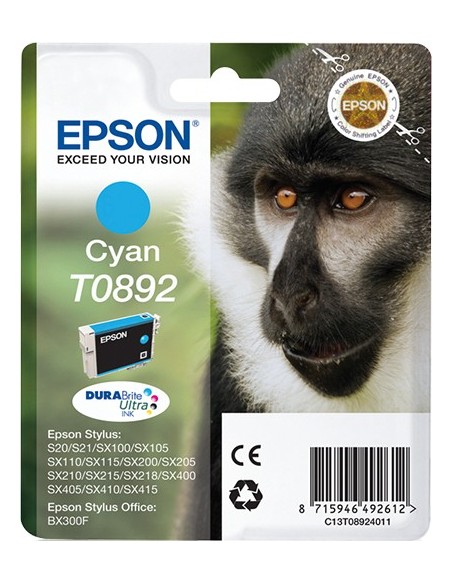Epson Monkey Cartucho T0892 cian