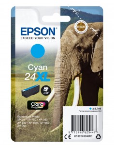 Epson Elephant Cartucho 24XL cian